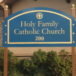 Holy Family Catholic Church Sign